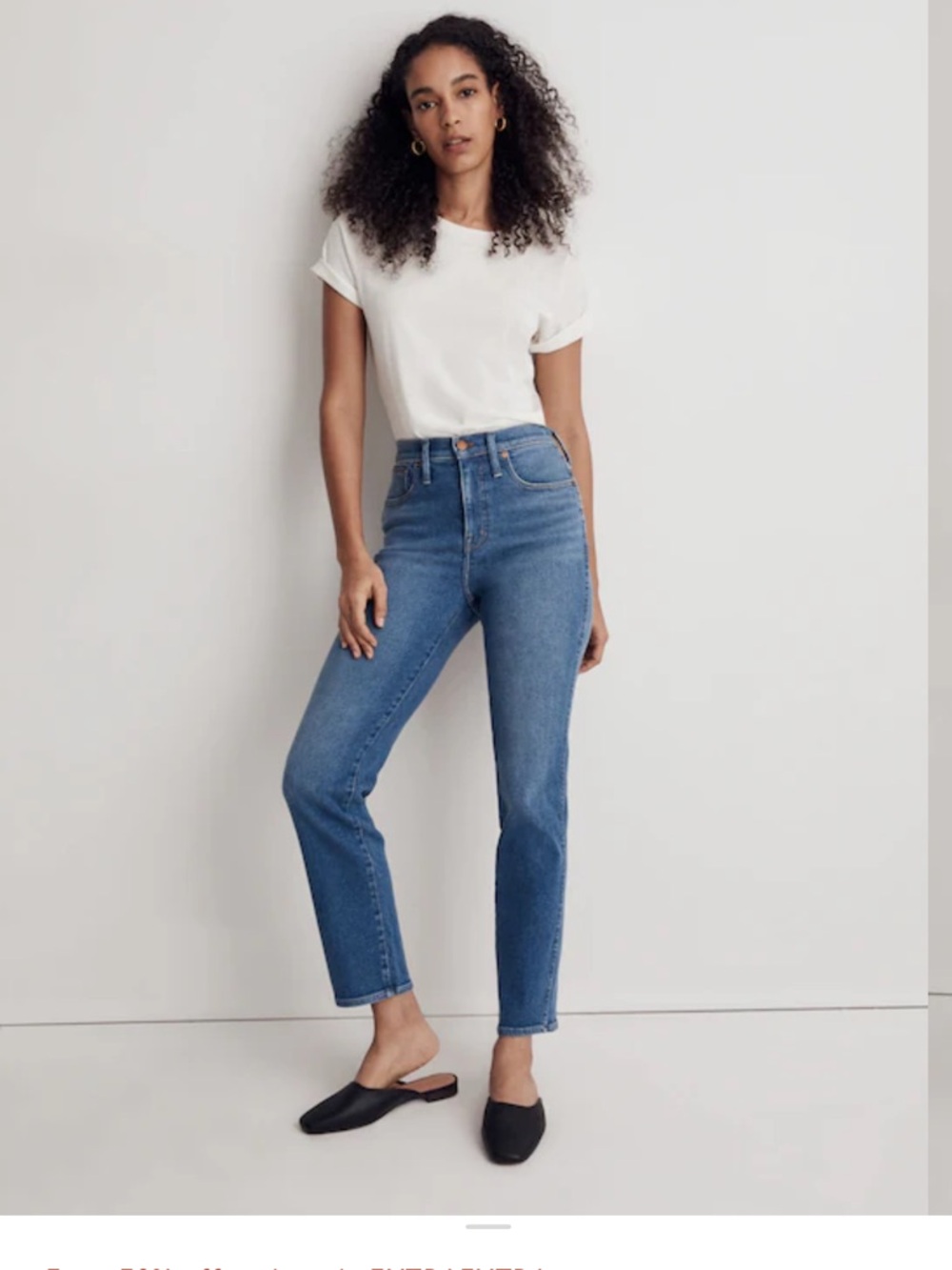 Madewell High-Rise Stovepipe Jeans in Medium Blue